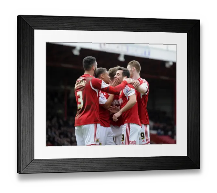 Framed Print : Bristol City Celebrates Sam Baldock's Goal Against Gillingham, Sky Bet League One, 2014 Framed Print : Bristol City Celebrates Sam Baldock's Goal Against Gillingham, Sky Bet League One, 2014