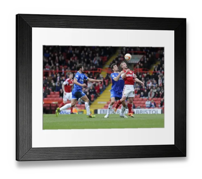 Framed Print : Bristol City vs Gillingham: Simon Gillett Faces Off in Sky Bet League One Clash Framed Print : Bristol City vs Gillingham: Simon Gillett Faces Off in Sky Bet League One Clash