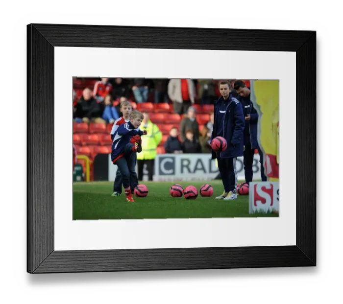 Framed Print : Bristol City FC: Fan's Excited Reaction During Half Time at Ashton Gate - Bristol City vs Gillingham, 01 / 03 / 2014