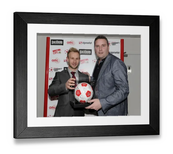 Framed Print : Bristol City FC: Man of the Match Presentations vs. Gillingham (01 / 03 / 2014)