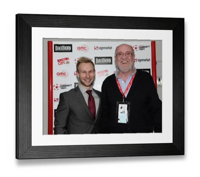 Framed Print : Man of the Match Presentations: Bristol City FC vs. Gillingham (01 / 03 / 2014)