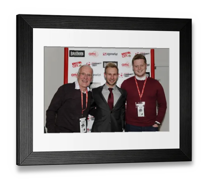 Framed Print : Man of the Match Presentations: Bristol City FC vs. Gillingham (01 / 03 / 2014)