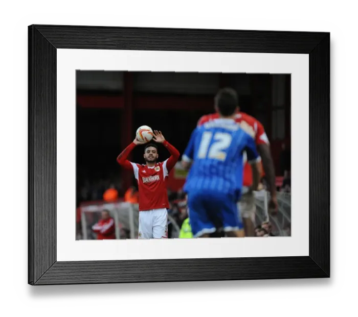 Framed Print : Bristol City's Derrick Williams Readies for Throw-In during Sky Bet League One Match vs. Gillingham Framed Print : Bristol City's Derrick Williams Readies for Throw-In during Sky Bet League One Match vs. Gillingham