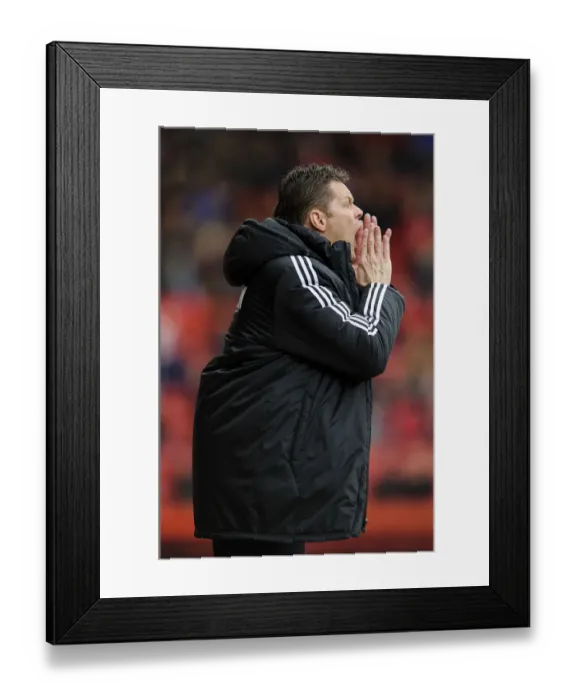 Framed Print : Steve Cotterill Shouting During Bristol City vs Gillingham Match, Sky Bet League One, 2014 Framed Print : Steve Cotterill Shouting During Bristol City vs Gillingham Match, Sky Bet League One, 2014