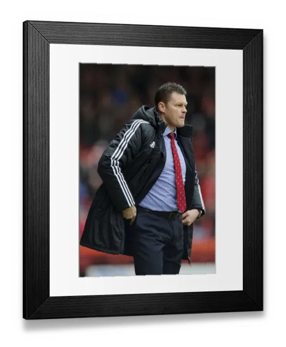 Framed Print : Steve Cotterill Watching Over: Bristol City vs Gillingham, Sky Bet League One, Ashton Gate, 1st March 2014 Framed Print : Steve Cotterill Watching Over: Bristol City vs Gillingham, Sky Bet League One, Ashton Gate, 1st March 2014