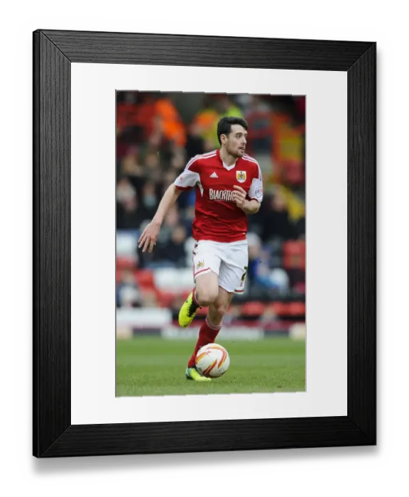 Framed Print : Brendan Moloney in Action: Bristol City vs Gillingham, Sky Bet League One, 2014