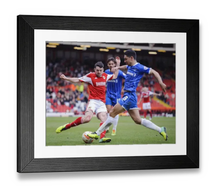 Framed Print : Clash of the Titans: Moloney vs Martin at Ashton Gate - Football Rivalry Unleashed