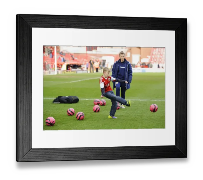 Framed Print : Half Time Fun: Children's Competition at Bristol City vs. Gillingham Football Match, Ashton Gate, 2014 Framed Print : Half Time Fun: Children's Competition at Bristol City vs. Gillingham Football Match, Ashton Gate, 2014