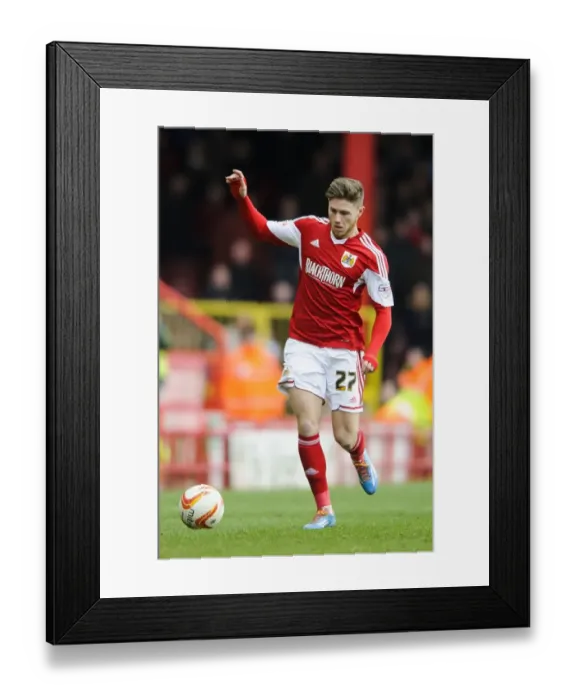 Framed Print : Bristol City Forward Wes Burns in Action against Gillingham, Sky Bet League One - Ashton Gate, 1st March 2014 Framed Print : Bristol City Forward Wes Burns in Action against Gillingham, Sky Bet League One - Ashton Gate, 1st March 2014