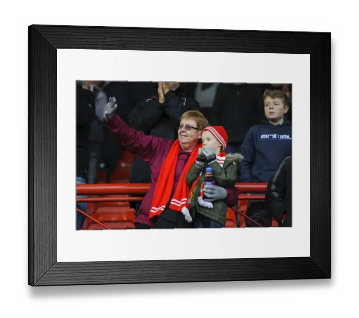 Framed Print : Young Fan's Excitement: Bristol City's 2-1 Win Over Gillingham Framed Print : Young Fan's Excitement: Bristol City's 2-1 Win Over Gillingham