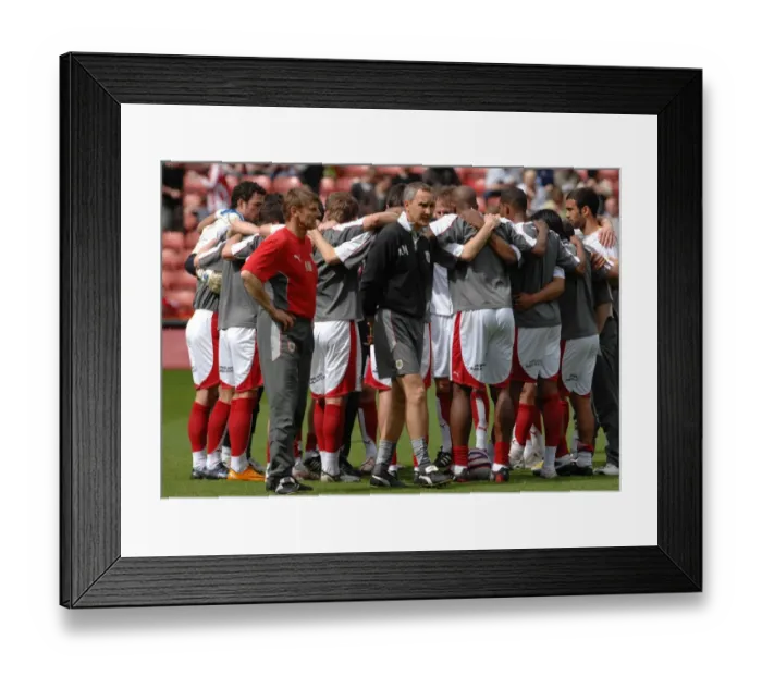 Framed Print : Team Huddle Framed Print : Team Huddle
