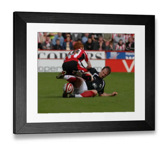 Framed Print : Carey tackle 2