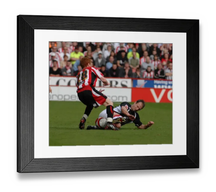 Framed Print : Carey tackle 3