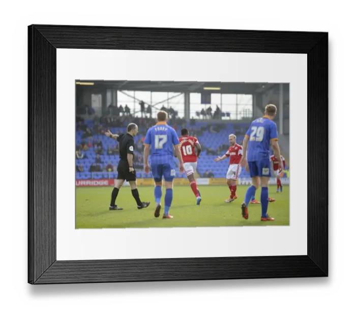 Framed Print : Jay Emmanuel-Thomas's Goal Celebration: Shrewsbury Town vs. Bristol City, March 8, 2014 Framed Print : Jay Emmanuel-Thomas's Goal Celebration: Shrewsbury Town vs. Bristol City, March 8, 2014