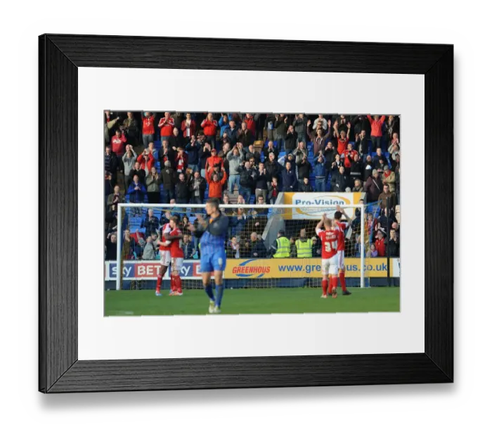 Framed Print : Bristol City Celebrate 2-3 Win Over Shrewsbury Town Framed Print : Bristol City Celebrate 2-3 Win Over Shrewsbury Town