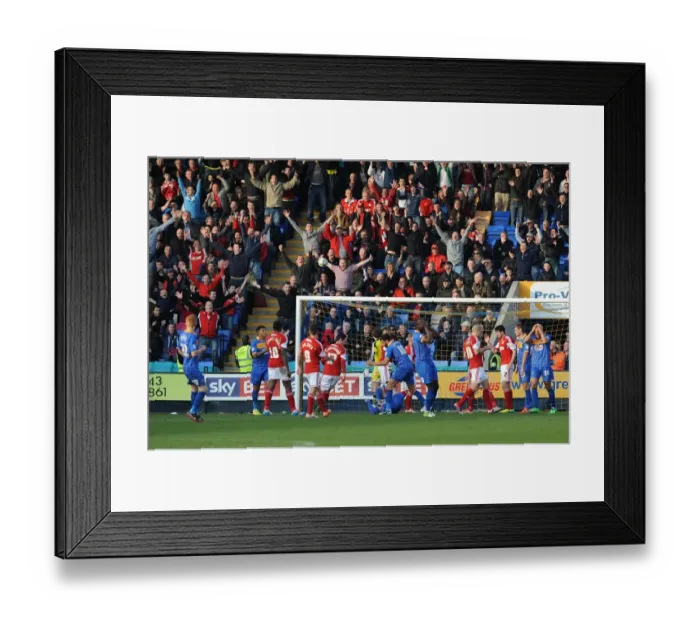 Framed Print : Dejected Shrewsbury Town Players Miss Final Opportunity in Shrewsbury Town v Bristol City Match Framed Print : Dejected Shrewsbury Town Players Miss Final Opportunity in Shrewsbury Town v Bristol City Match