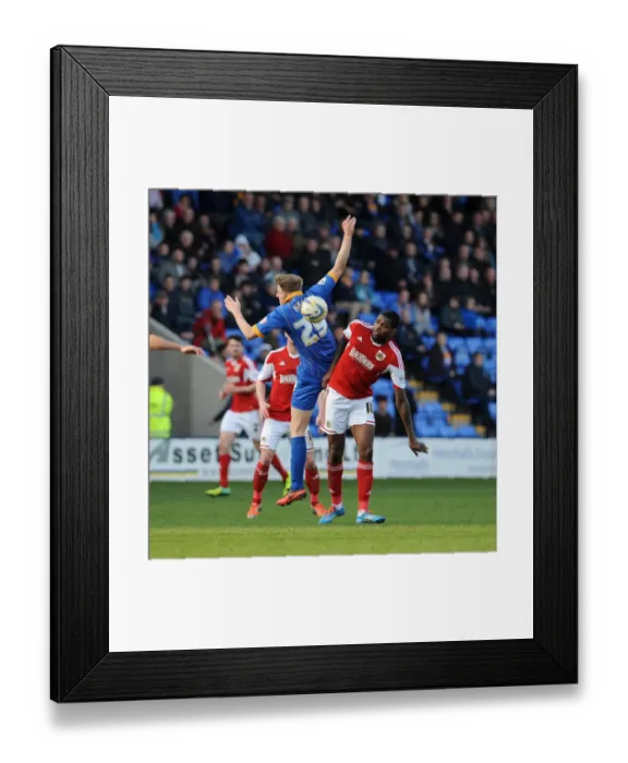 Framed Print : Intense Rivalry: Emmanuel-Thomas vs Hall - Battle for Possession in Bristol City vs Shrewsbury Town Football Match Framed Print : Intense Rivalry: Emmanuel-Thomas vs Hall - Battle for Possession in Bristol City vs Shrewsbury Town Football Match