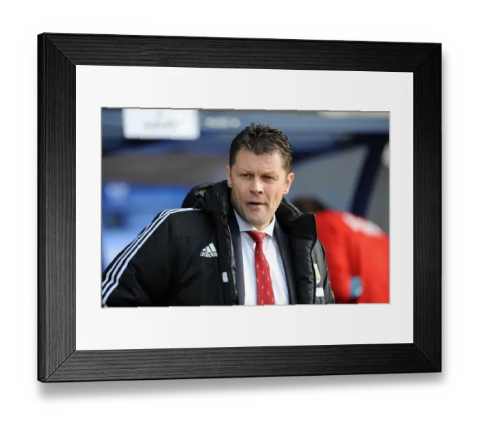 Framed Print : Steve Cotterill Leads Bristol City Against Shrewsbury Town in Sky Bet League One Clash, March 2014