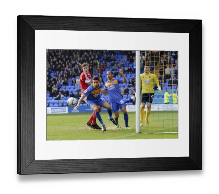 Framed Print : Aden Flint's Missed Penalty: Shrewsbury Town vs. Bristol City, March 8, 2014 Framed Print : Aden Flint's Missed Penalty: Shrewsbury Town vs. Bristol City, March 8, 2014