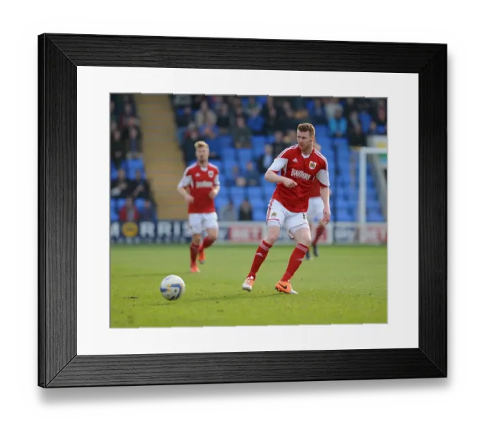 Framed Print : Stephen Pearson in Action: Shrewsbury Town vs. Bristol City, March 8, 2014 Framed Print : Stephen Pearson in Action: Shrewsbury Town vs. Bristol City, March 8, 2014
