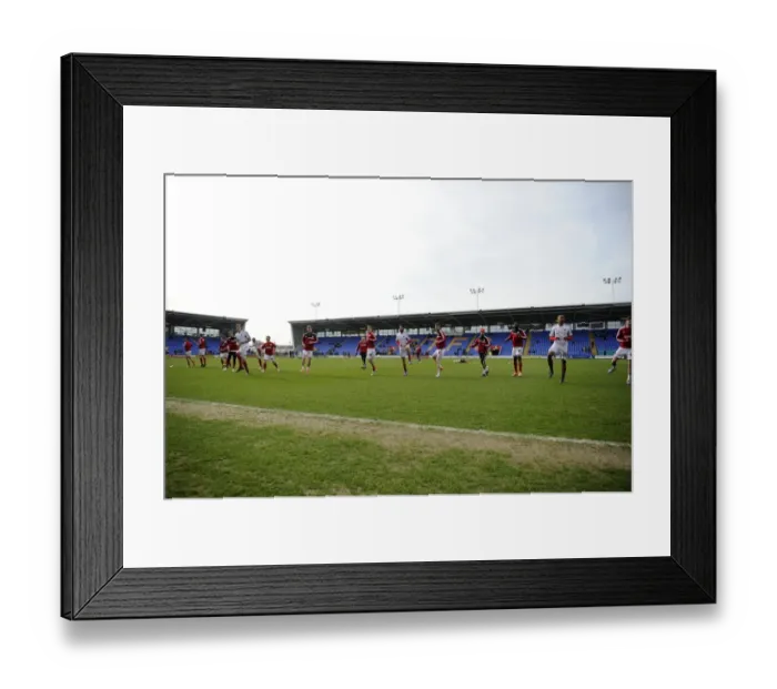 Framed Print : Bristol City Players Warm Up Ahead of Shrewsbury Town Showdown, 08-03-2014 Framed Print : Bristol City Players Warm Up Ahead of Shrewsbury Town Showdown, 08-03-2014