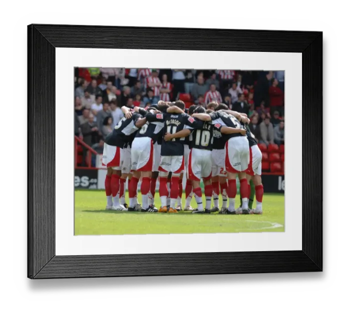 Framed Print : Team Huddle Framed Print : Team Huddle