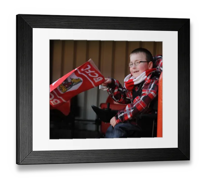 Framed Print : Young Bristol City Fan's Excitement at Ashton Gate: Bristol City vs Swindon Town, Sky Bet League One Framed Print : Young Bristol City Fan's Excitement at Ashton Gate: Bristol City vs Swindon Town, Sky Bet League One