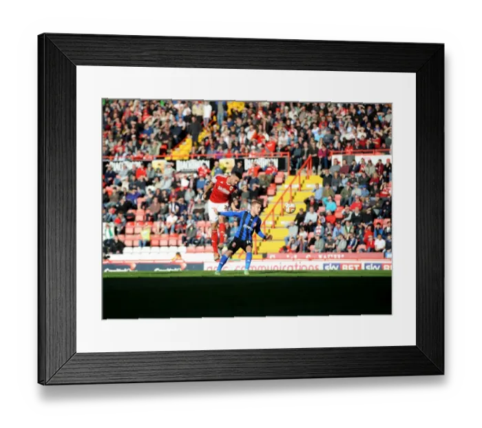 Framed Print : Battling Rivals: Williams vs. Pritchard - The Intense Bristol City vs. Swindon Town Football Showdown Framed Print : Battling Rivals: Williams vs. Pritchard - The Intense Bristol City vs. Swindon Town Football Showdown