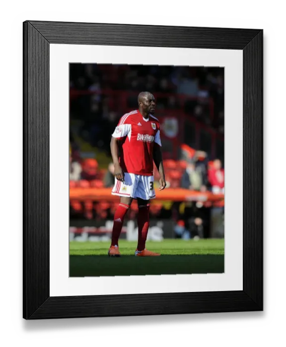 Framed Print : Nyron Nosworthy in Action: Bristol City vs Swindon Town, Sky Bet League One, 2014
