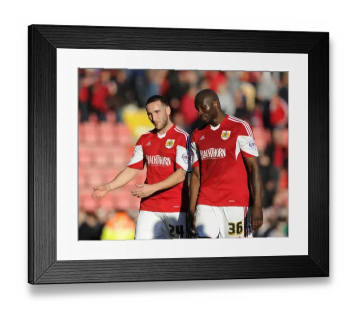 Framed Print : Bristol City Debut: A New Era Begins - Martin Paterson and Nyron Nosworthy vs Swindon Town, March 15, 2014 Framed Print : Bristol City Debut: A New Era Begins - Martin Paterson and Nyron Nosworthy vs Swindon Town, March 15, 2014