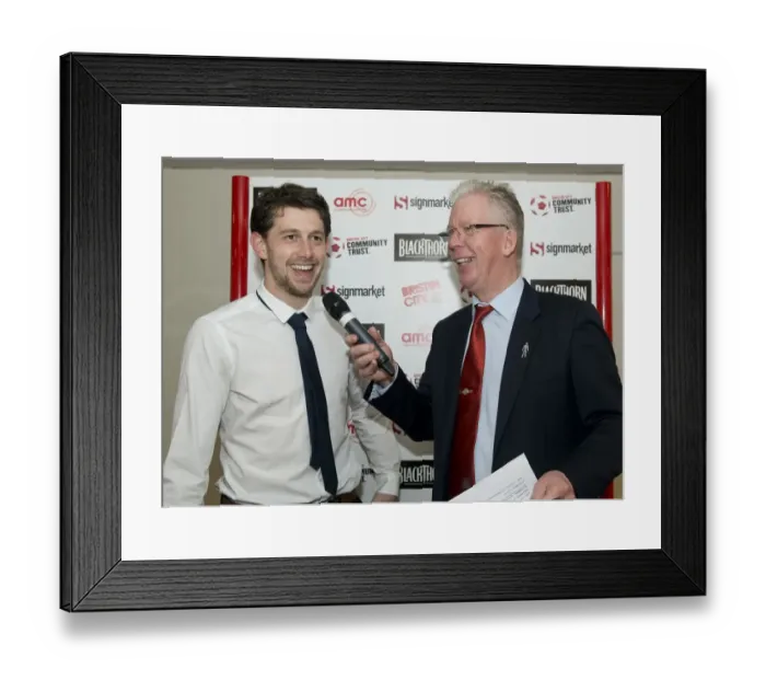 Framed Print : Bristol City vs Swindon Town Rivalry: A Football Clash at Ashton Gate (March 15, 2014)