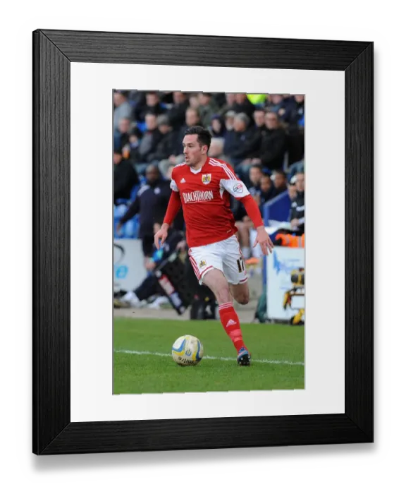 Framed Print : Greg Cunningham of Bristol City in Action against Colchester United, 2014