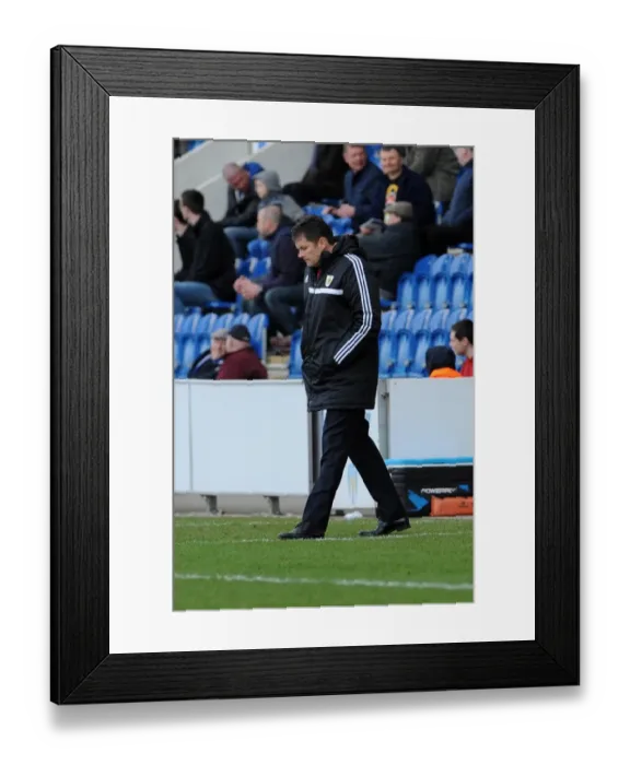 Framed Print : Steve Cotterill Leads Bristol City in Sky Bet League One Battle at Colchester United Framed Print : Steve Cotterill Leads Bristol City in Sky Bet League One Battle at Colchester United