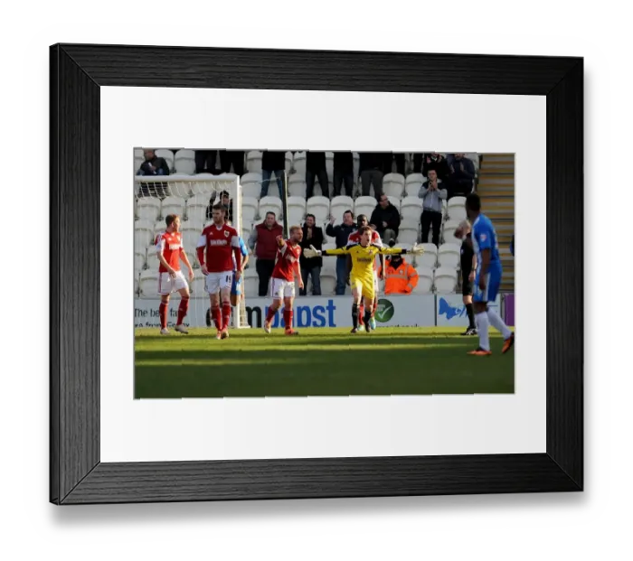 Framed Print : Bristol City Contests Colchester United's First Goal in Sky Bet League One Clash Framed Print : Bristol City Contests Colchester United's First Goal in Sky Bet League One Clash