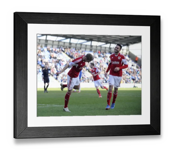 Framed Print : Scott Wagstaff's Thrilling Goal Celebration: A Moment to Remember in Colchester United vs. Bristol City (22 / 03 / 2014) Framed Print : Scott Wagstaff's Thrilling Goal Celebration: A Moment to Remember in Colchester United vs. Bristol City (22 / 03 / 2014)