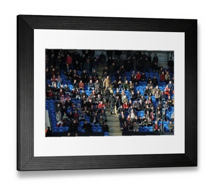 Framed Print : Bristol City Fans in Action at Colchester United vs. Bristol City, Sky Bet League One (22 / 03 / 2014)