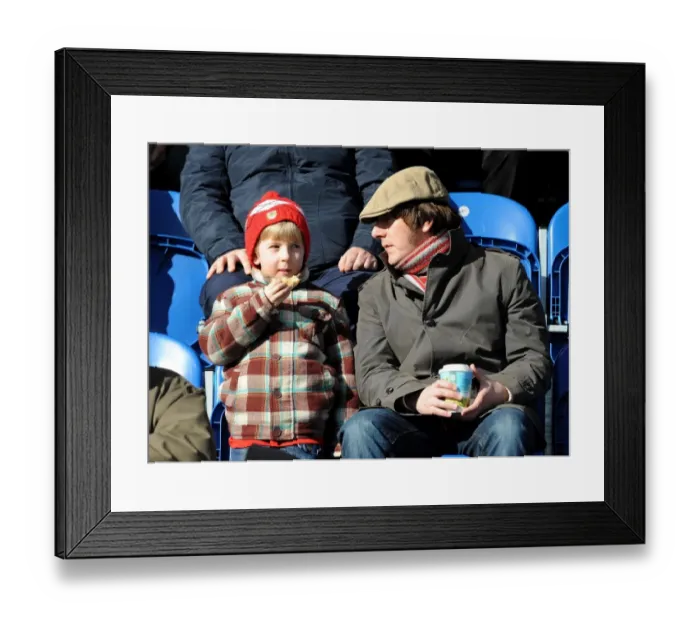 Framed Print : Bristol City Fans Passionate Support: Colchester United vs. Bristol City, Sky Bet League One (Mar. 22, 2014)