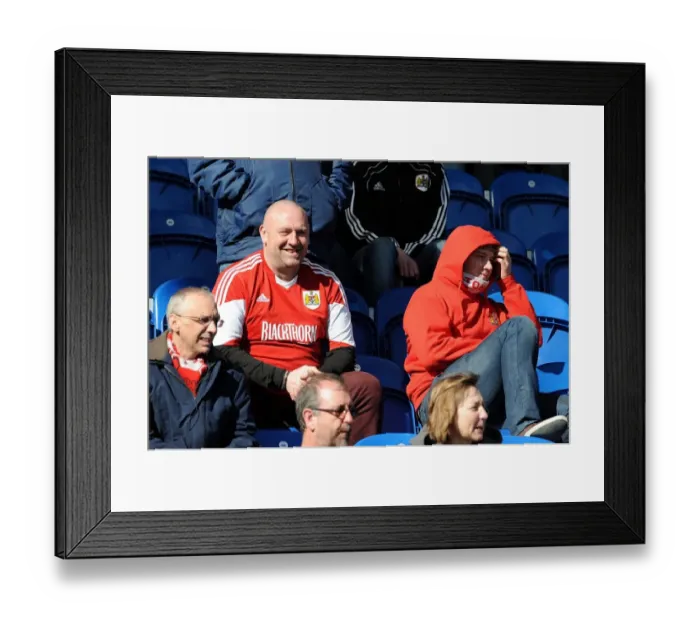 Framed Print : Bristol City Fans in Full Force: Sky Bet League One Match Against Colchester United (Mar. 22, 2014)