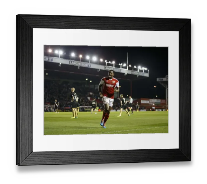 Framed Print : Jay Emmanuel-Thomas Scores the Opener for Bristol City against Port Vale in Sky Bet League One, 2014 Framed Print : Jay Emmanuel-Thomas Scores the Opener for Bristol City against Port Vale in Sky Bet League One, 2014