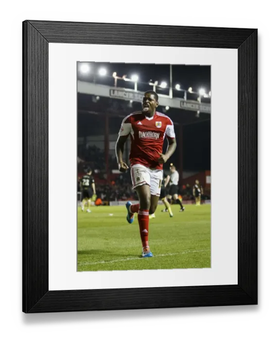 Framed Print : Jay Emmanuel-Thomas Scores the Opener: Bristol City vs. Port Vale (2014) Framed Print : Jay Emmanuel-Thomas Scores the Opener: Bristol City vs. Port Vale (2014)