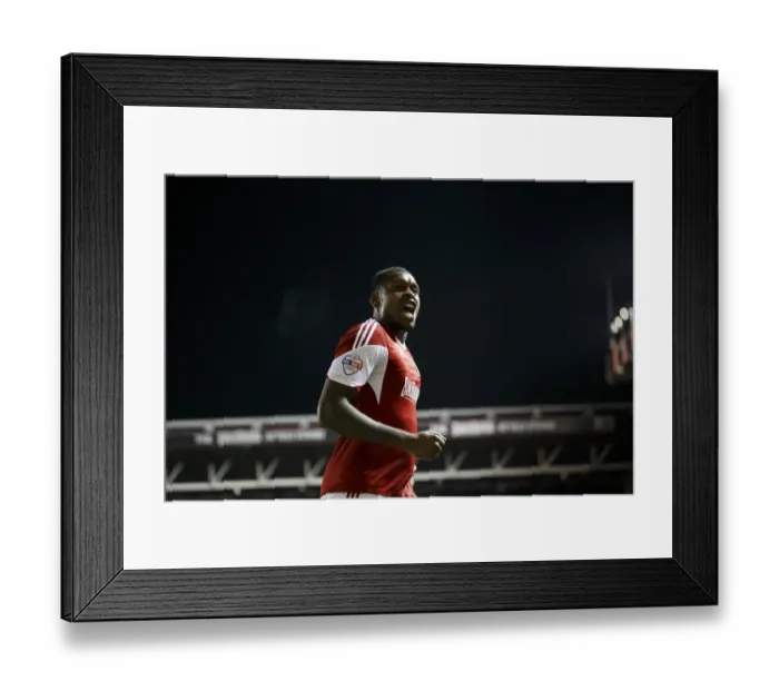 Framed Print : Jay Emmanuel-Thomas Scores the Opener: Bristol City vs Port Vale, Sky Bet League One, 2014