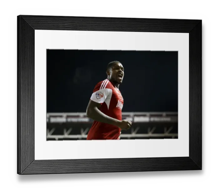 Framed Print : Jay Emmanuel-Thomas Scores the Opener: Bristol City's Victory Against Port Vale in Sky Bet League One, 2014 Framed Print : Jay Emmanuel-Thomas Scores the Opener: Bristol City's Victory Against Port Vale in Sky Bet League One, 2014