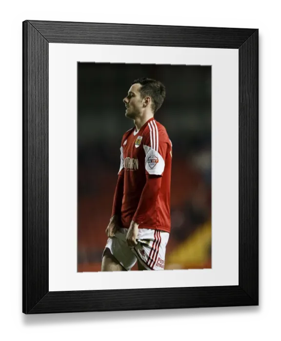 Framed Print : Bristol City Defender Greg Cunningham's Frustration at Ashton Gate, 25th March 2014 (Sky Bet League One: Bristol City vs Port Vale) Framed Print : Bristol City Defender Greg Cunningham's Frustration at Ashton Gate, 25th March 2014 (Sky Bet League One: Bristol City vs Port Vale)