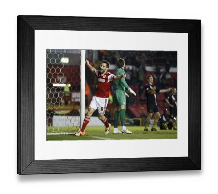 Framed Print : Bristol City Celebrates Nyron Nosworthy's Goal Against Port Vale, Sky Bet League One, 2014 Framed Print : Bristol City Celebrates Nyron Nosworthy's Goal Against Port Vale, Sky Bet League One, 2014