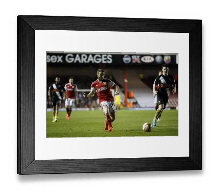 Framed Print : Martin Paterson in Action: Bristol City vs Port Vale, Sky Bet League One, 2014