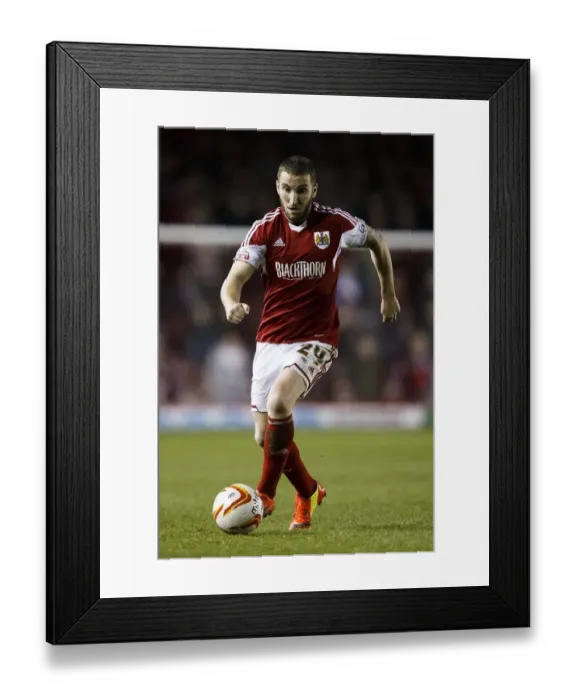 Framed Print : Martin Paterson in Action: Bristol City vs Port Vale, Sky Bet League One, 2014