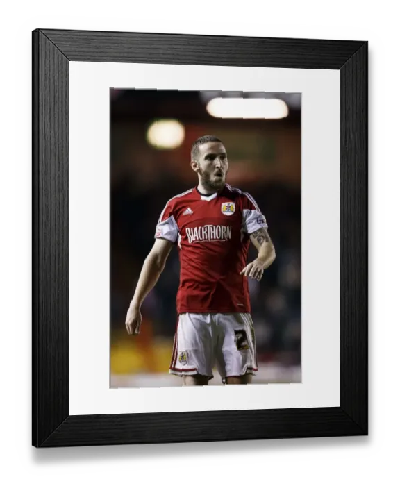 Framed Print : Bristol City Forward Martin Paterson Reacts to Saved Shot during Bristol City vs Port Vale Match, Sky Bet League One