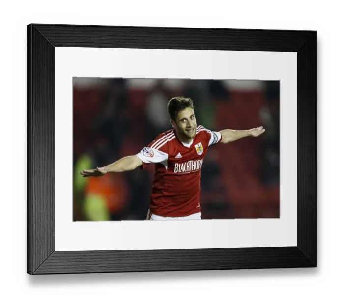 Framed Print : Bristol City's Sam Baldock Scores Third Goal, Securing a 3-0 Lead Against Port Vale in Sky Bet League One Match, March 2014 Framed Print : Bristol City's Sam Baldock Scores Third Goal, Securing a 3-0 Lead Against Port Vale in Sky Bet League One Match, March 2014