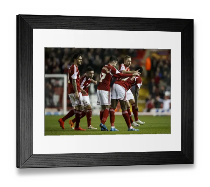 Framed Print : Bristol City's Jay Emmanuel-Thomas Scores Fourth Goal in 4-0 Lead over Port Vale Framed Print : Bristol City's Jay Emmanuel-Thomas Scores Fourth Goal in 4-0 Lead over Port Vale