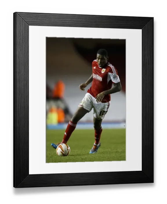 Framed Print : Bristol City's Jay Emmanuel-Thomas in Action during Sky Bet League One Match vs Port Vale, 2014